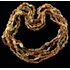 5 Raw Mix BEANS Baltic amber adult necklaces 60cm