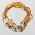 5 Honey Gems Baltic Amber teething necklaces 33cm