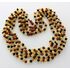 5 Raw Multi BAROQUE beads Baltic amber adult necklaces 65cm