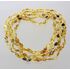 5 Mix BEANS Baltic amber adult necklaces 50cm