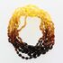 10 Raw Rainbow BEANS Baby teething Baltic amber necklaces 33cm