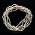 5 Lemon Gems Baltic Amber teething necklaces 33cm