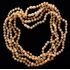 5 Butter ROUND beads Baltic amber adult necklaces 48cm