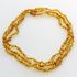 3 Honey BAROQUE beads Baltic amber adult necklaces 50cm