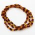 3 Multi CHIPS Baltic amber necklaces 46cm