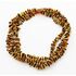 3 Multi CHIPS Baltic amber necklaces 47cm