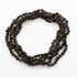5 Dark ROUND beads Baltic amber adult necklaces 46cm