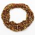 5 Raw Multi CHIPS Baltic amber necklaces 46cm