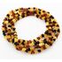 5 Rainbow CHIPS Baltic amber necklaces 47cm