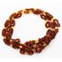 3 Multi line CHIPS Baltic amber necklaces 48cm