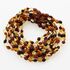 10 Multi BEANS Baby teething Baltic amber necklaces 28cm