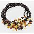 5 Cherry Leaf Baltic amber Choker Leaves Necklace 47cm