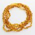 5 Honey BEANS Baltic amber adult necklaces 45cm