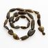 Large dark beads Baltic amber kntted necklace 56cm
