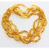 5 Honey BEANS Baltic amber adult necklaces 51cm