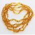 5 Honey BEANS Baltic amber adult necklaces 46cm