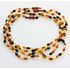 4 Multi BEANS Baltic amber adult necklaces 48cm