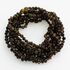 10 Dark BAROQUE Baltic amber teething necklaces 30cm