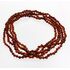 5 Cognac ROUND beads Baltic amber adult necklaces 51cm