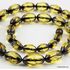 Facet Cut OLIVE beads Baltic amber necklace 19in