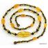 Genuine Baltic amber bead combination long necklace 32in