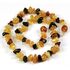 Wholesale Baby teething Baltic amber mixed bead necklaces