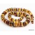 Mix buttons Baltic amber necklace 25in