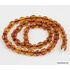 Facet Cut OLIVE Baltic amber necklace 19in