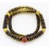 Faceted BUTTONS Baltic amber necklace 20in