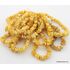 10 Butter NUGGETS Baltic amber adult strech bracelets