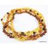 4 BUTTON beads Baltic amber necklace