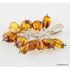 Grape honey Baltic amber dangle pendant