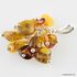 Grape bunch Baltic amber dangle pendant