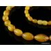 Vintage OLIVE beads Baltic amber necklace