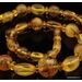 Vintage combination Round beads Baltic amber necklace