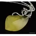 Genuine Baltic amber CARVED silver pendant