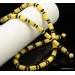 Egg yolk Cylinder beads Baltic amber UNISEX choker 22in