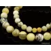 Unique Marble ROUND beads Baltic amber necklace 24in
