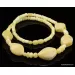 White composition Baltic amber necklace 20in