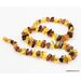Cut Stones Baltic amber necklace
