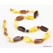 Cut Stones Baltic amber necklace