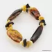Aristan Baltic amber beaded stretch bracelet