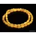 Vintage Egg Yolk BARREL Baltic amber unisex necklace
