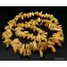 Vintage Egg Yolk Thorns Baltic amber necklace 23in
