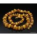 Large Baroque beads Baltic amber necklace