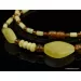 Artisan combination beads Baltic amber necklace 20in
