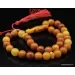 Vintage Egg Yolk Islamic 33 Baltic amber Prayer ROUND beads