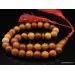Vintage Egg Yolk Islamic 33 Baltic amber Prayer ROUND beads