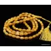 Islamic 99 Prayer Egg Yolk OLIVE Baltic amber beads rosary