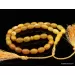 Islamic 33 Prayer Egg Yolk OLIVE Baltic amber beads rosary
